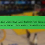 NBA Live Mobile Live Event Prizes: Cross-promotion events, Game collaborations, Special bonuses