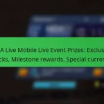 NBA Live Mobile Live Event Prizes: Exclusive packs, Milestone rewards, Special currency