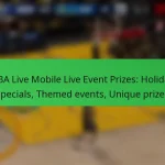 NBA Live Mobile Live Event Prizes: Holiday specials, Themed events, Unique prizes