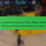 NBA Live Mobile Live Event Prizes: Player challenges, Milestone achievements, Bonus currency