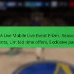 NBA Live Mobile Live Event Prizes: Seasonal events, Limited time offers, Exclusive packs