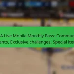 NBA Live Mobile Monthly Pass: Community events, Exclusive challenges, Special items