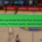NBA Live Mobile Monthly Pass: Exclusive currency, Premium packs, Special rewards