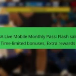 NBA Live Mobile Monthly Pass: Flash sales, Time-limited bonuses, Extra rewards