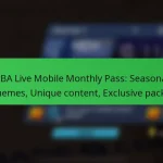 NBA Live Mobile Monthly Pass: Seasonal themes, Unique content, Exclusive packs