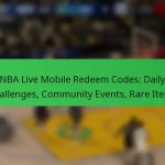 NBA Live Mobile Redeem Codes: Daily Challenges, Community Events, Rare Items