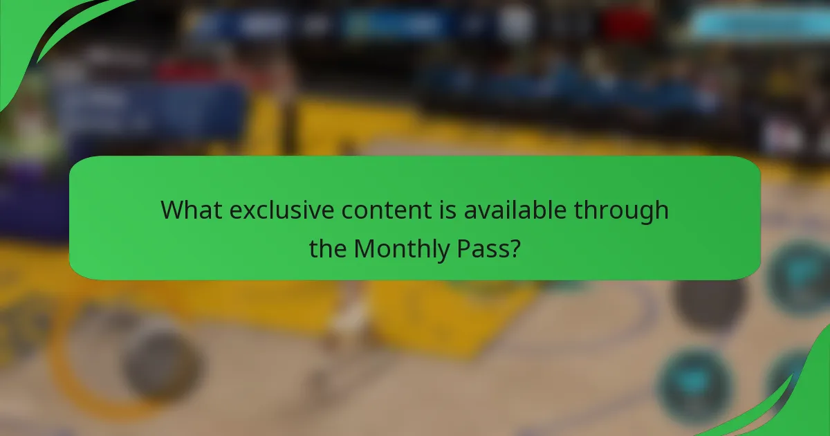 What exclusive content is available through the Monthly Pass?